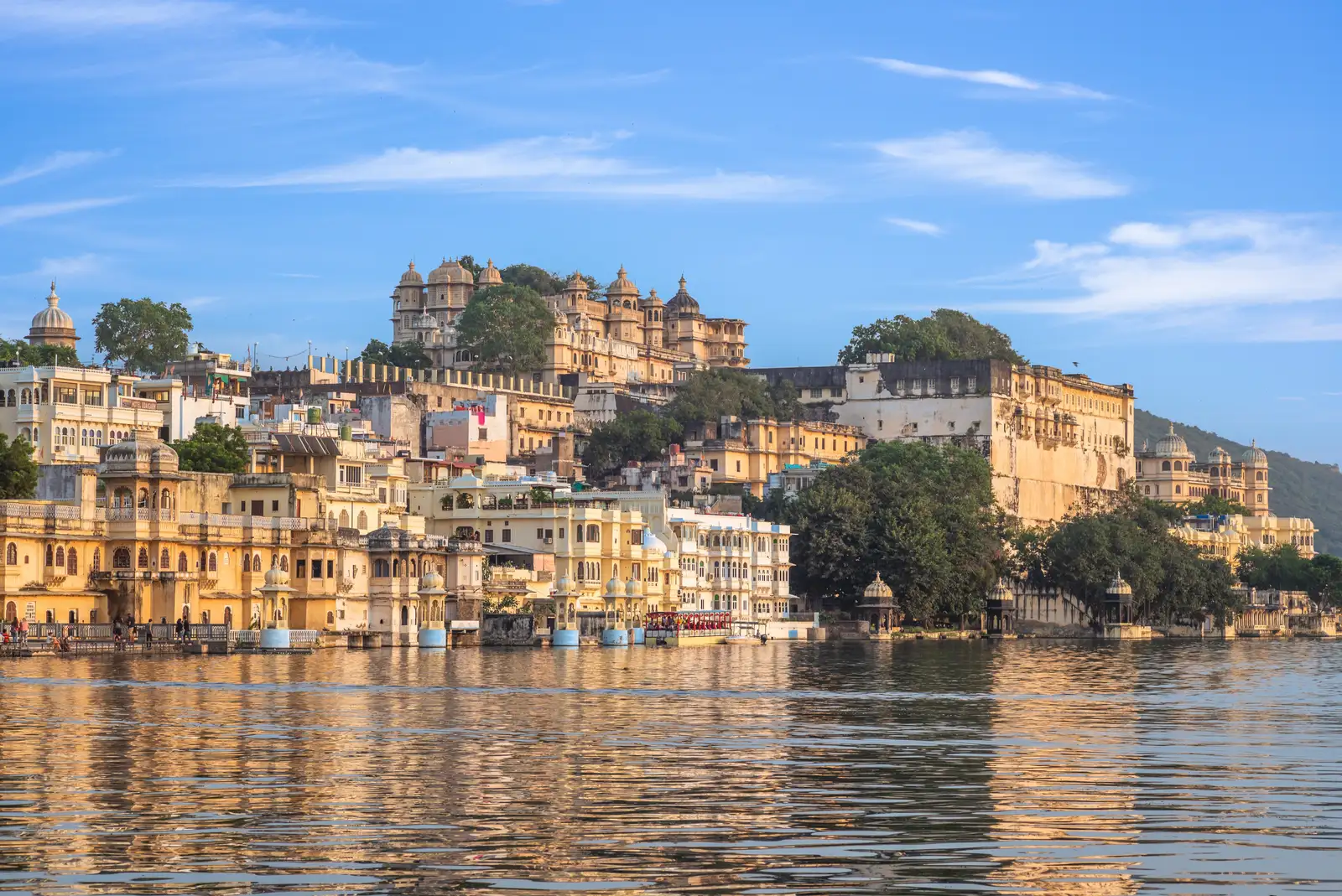 Scenery of Pichola Lake in Udaipur, India