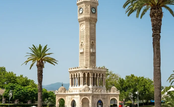 Izmir Clock Tower in Konak Square, Turkey