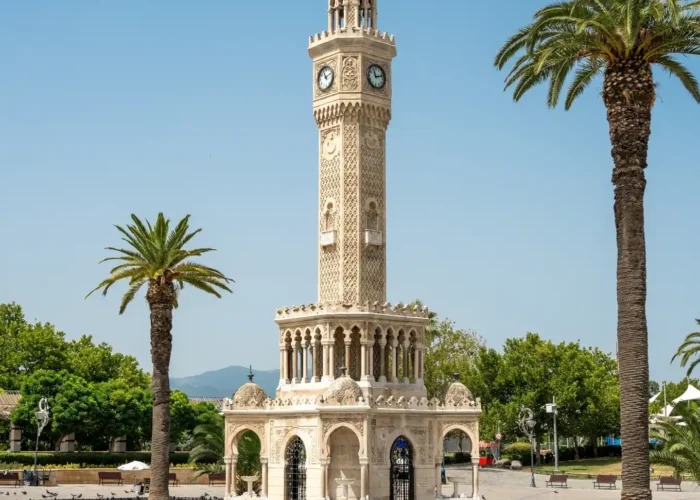 Izmir Clock Tower in Konak Square, Turkey