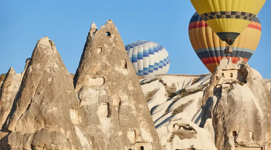 Balloons in Love Valley, Cappadocia, Turkey Balloons in Love Valley, Cappadocia, Turkey