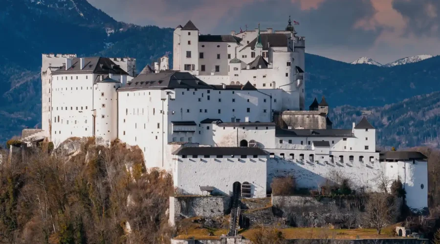 Hohensalzburg Fortress in Salzburg, Austria Hohensalzburg Fortress in Salzburg, Austria
