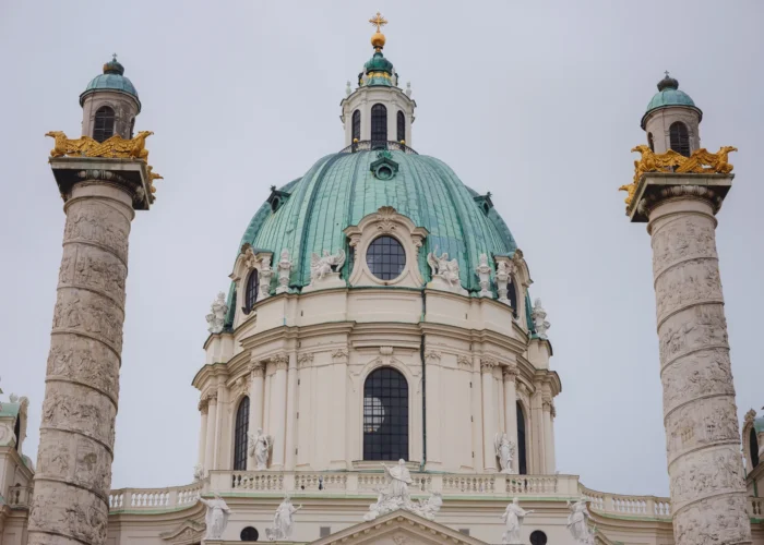 Karlskirche in Karlsplatz, Vienna, Austria