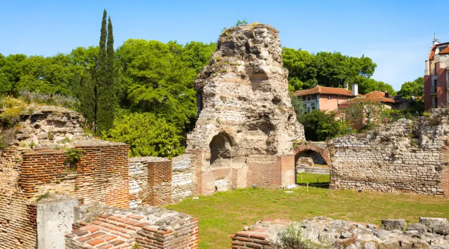 Ancient Roman Baths in Varna, Bulgaria