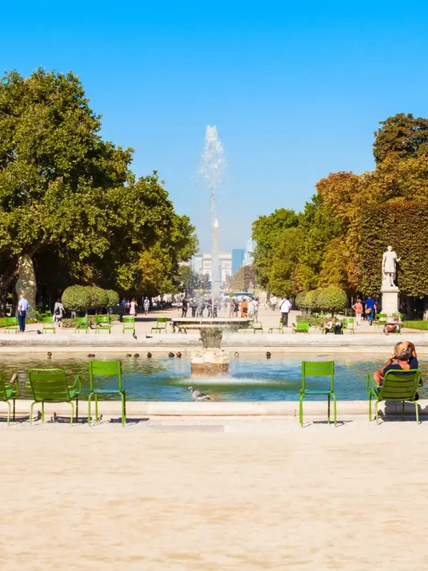 Tuileries Garden in Paris, France