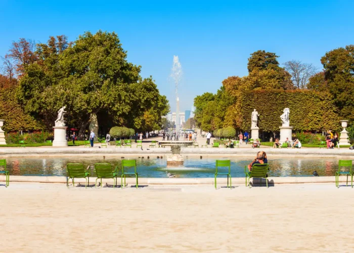 Tuileries Garden in Paris, France