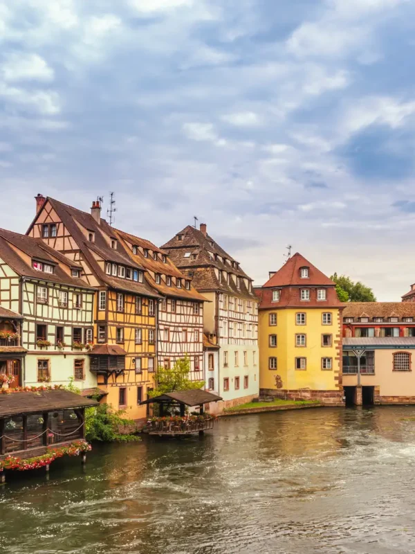 Colorful Half Timber House in Strasbourg, France
