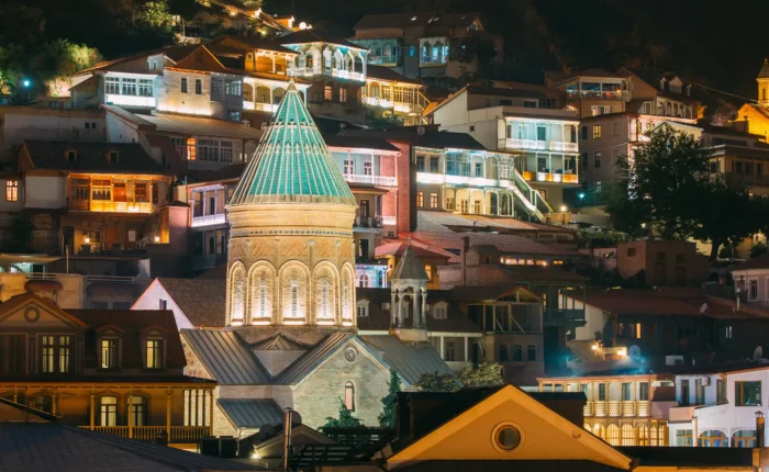 Tbilisi, Georgia. Saint George Armenian Cathedral Of Tbilisi.