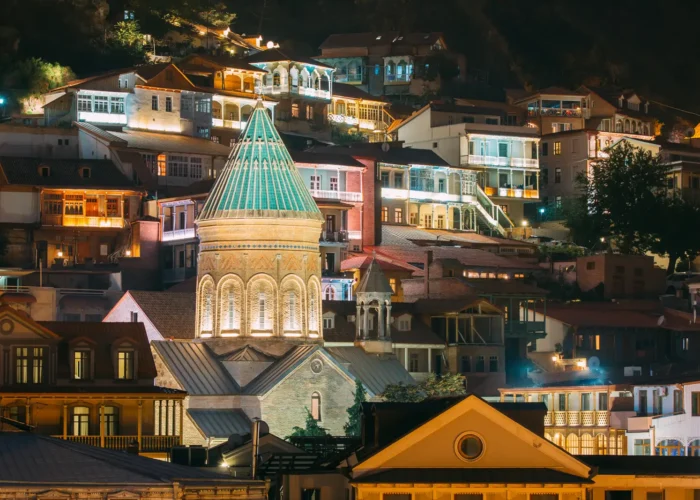 Tbilisi, Georgia. Saint George Armenian Cathedral Of Tbilisi.
