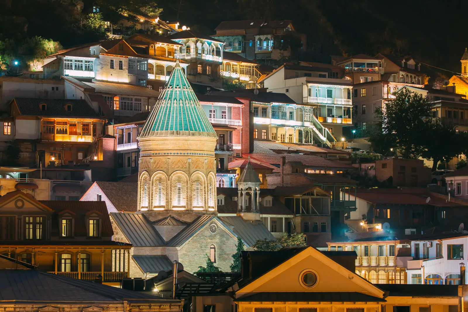 Tbilisi, Georgia. Saint George Armenian Cathedral Of Tbilisi.