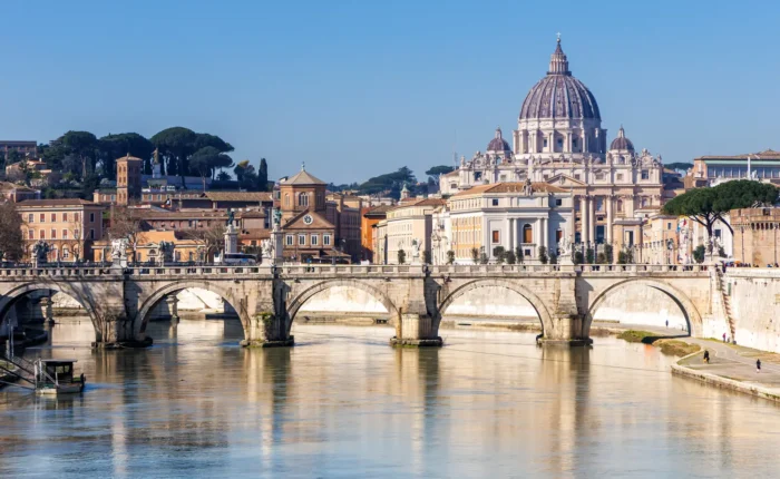 Rome skyline featuring St. Peter's Basilica