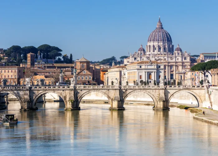 Rome skyline featuring St. Peter's Basilica