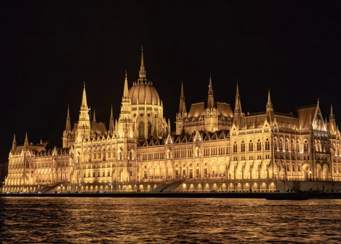 Illuminated Budapest Parliament, Hungary