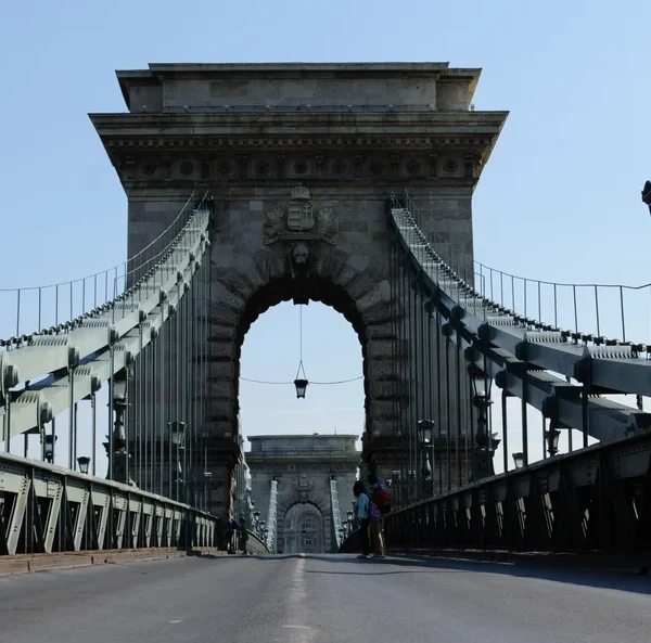 Szechenyi Chain Bridge in Budapest, Hungary