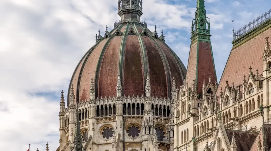 Hungarian Parliament Building, Budapest Closeup of Hungarian Parliament Building