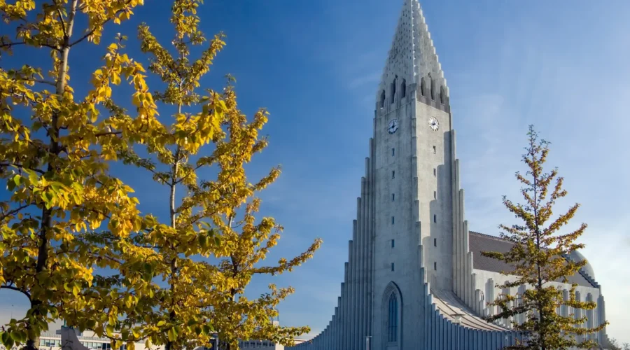 Hallgrimskirkja Church in Reykjavik, Iceland