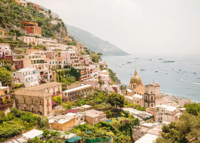Beautiful Positano on Amalfi coast in Italy