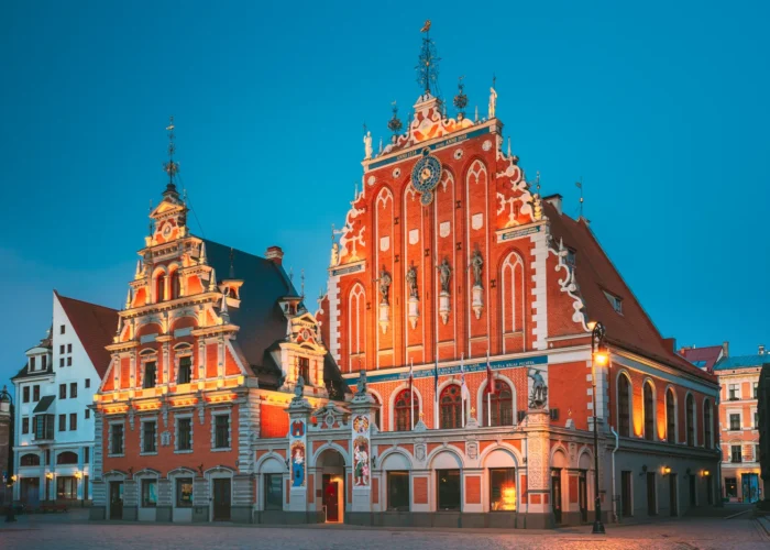 Schwabe House and House of the Blackheads, Riga, Latvia
