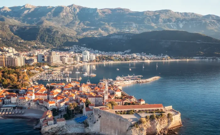 Panoramic view of Budva, Montenegro