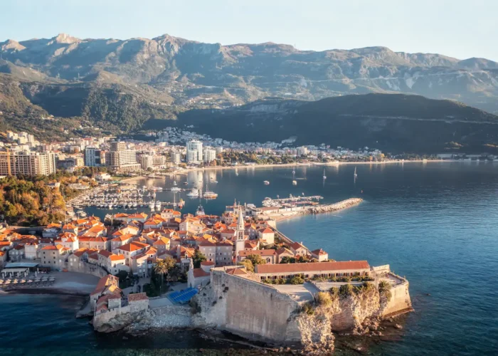 Panoramic view of Budva, Montenegro