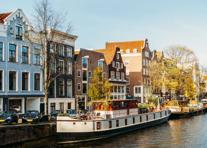 Beautiful architecture in Amsterdam, Netherlands