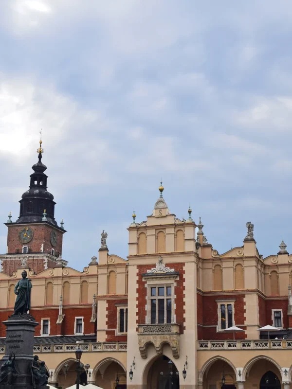 Town Hall Tower and Cloth Hall in Krakow, Poland