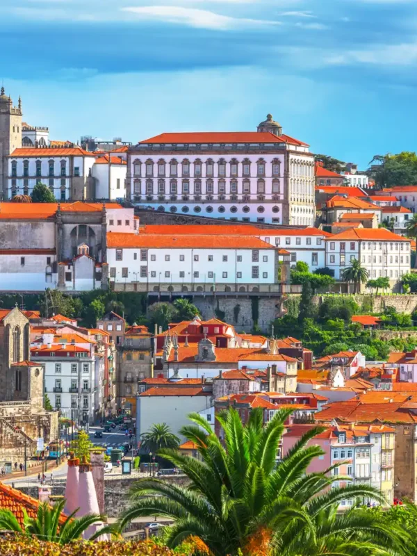 Old town skyline of Porto, Portugal