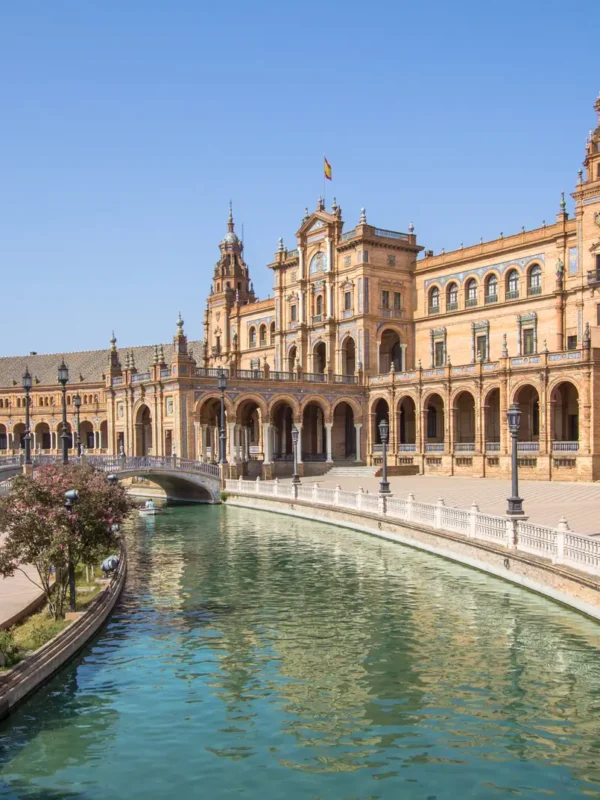 The Central Square of Seville, Spain