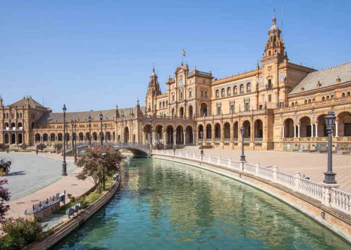 The Central Square of Seville, Spain