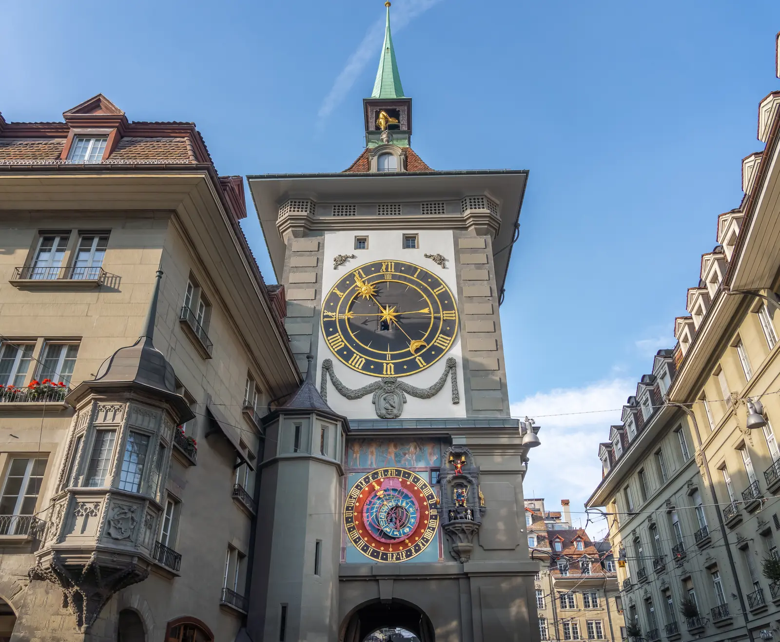 Eastern Facade of Zytglogge with the Astronomical Clock in Bern, Switzerland