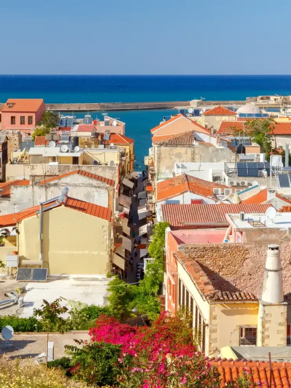 Aerial view of Chania in Greece