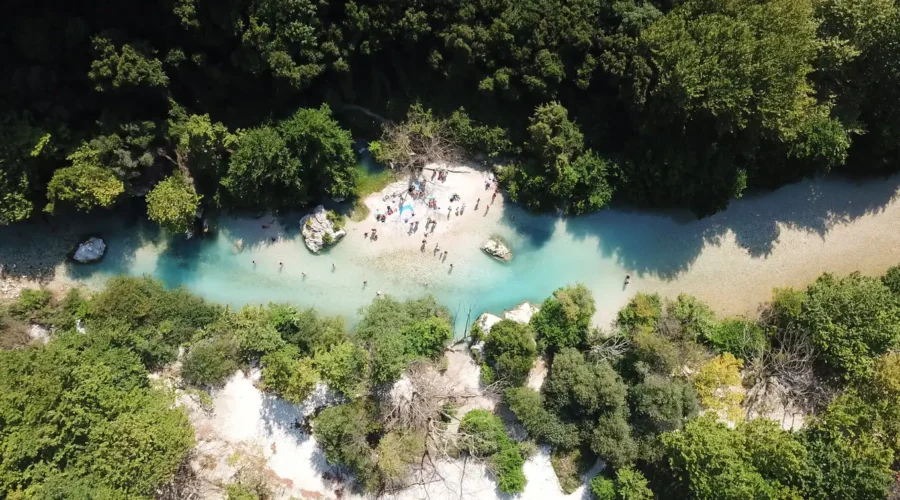 Acheron River in Epirus, Greece