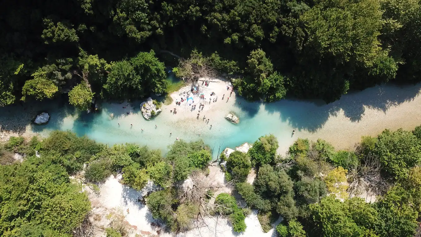 Acheron River in Epirus, Greece