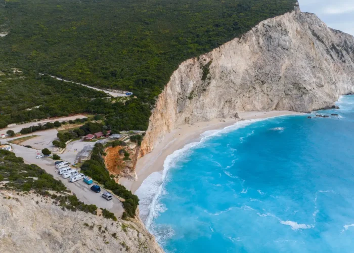 Porto Katsiki beach on Lefkada Island, Greece