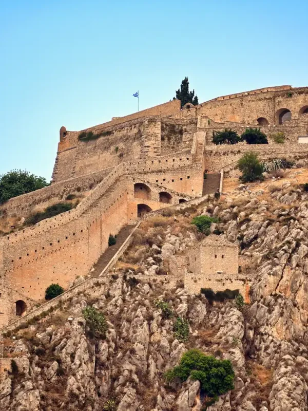 Palamidi castle above Nafplio city, Greece