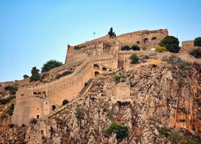 Palamidi castle above Nafplio city, Greece