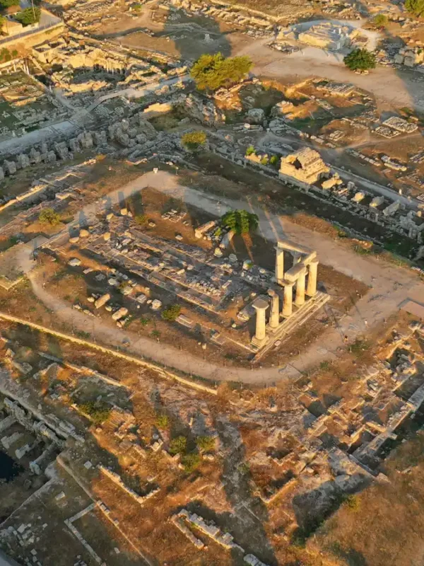 Ancient Corinth in Peloponnese, Greece