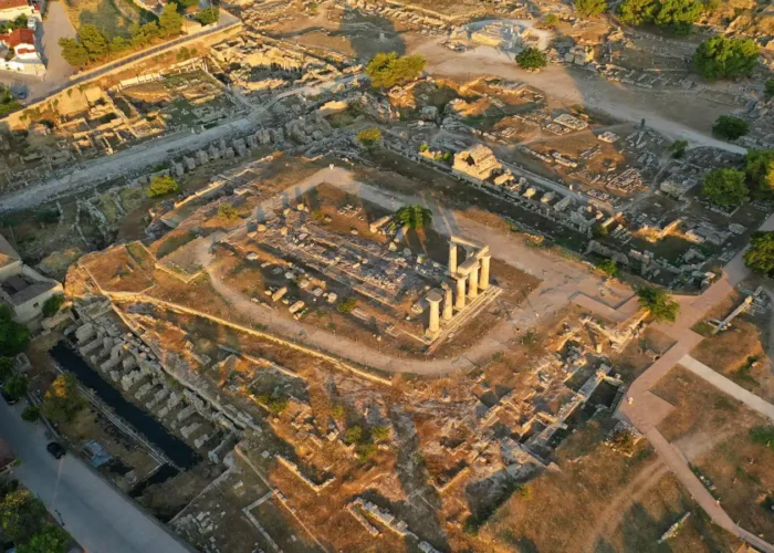 Ancient Corinth in Peloponnese, Greece